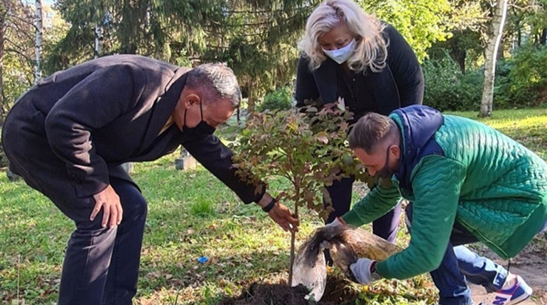 У Болгарії посадили кущ калини до 150-річчя Лесі Українки