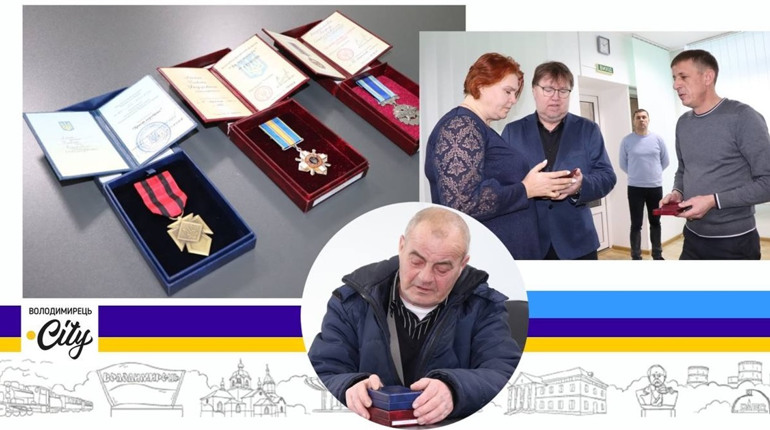 Посмертні нагороди вручили у Вараші двом родинам загиблих воїнів