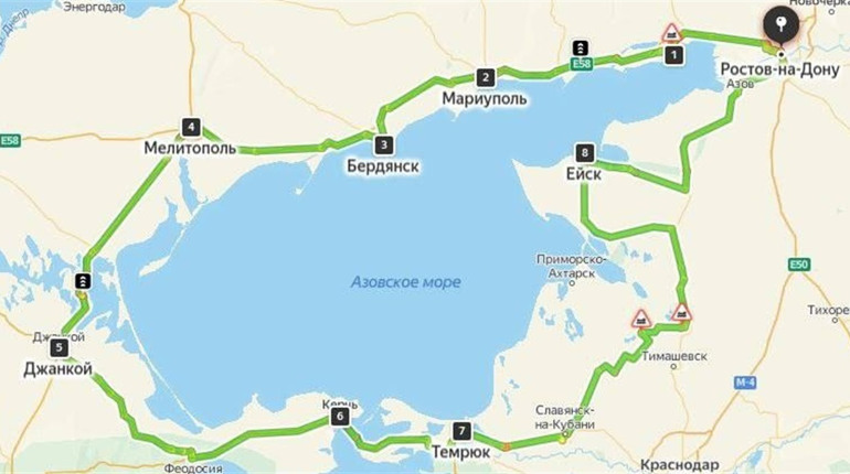 Росіяни намагаються збудувати «дорожнє кільце» навколо Азовського моря
