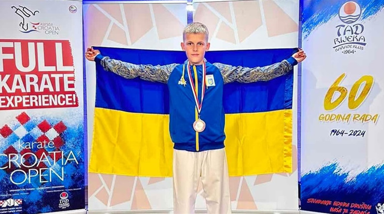 Юний каратист із Глухова виборов «бронзу» на міжнародному турнірі в Хорватії