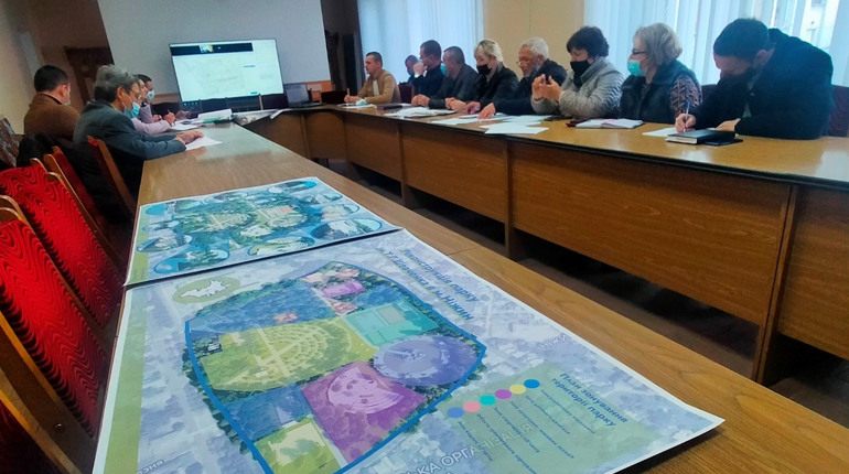 Жюрі розпочало заслуховування проектів візуалізації розвитку міського парку ім. Тараса Шевченка