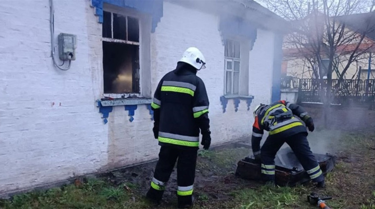 У Фастові під час пожежі у приватному будинку постраждав власник