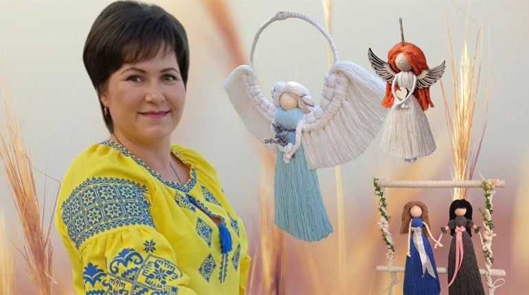 Люблю розчісувати крила янголам: Оксана Пономаренко з Біляївки захоплюється макраме і плете обереги
