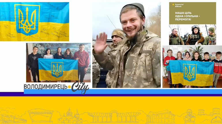 Кутинський ліцей, Локницької громади, отримав прапор від випускника військовослужбовця ЗСУ