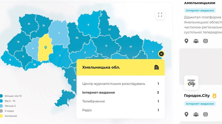 Городок.City втретє увійшов до Мапи рекомендованих медіа України
