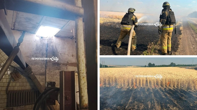 Два удари «Молнією» за добу: у Петропавлівці згоріло 107 гектарів пшениці