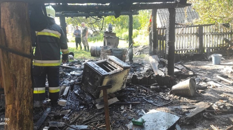 Пожежа у приватному господарстві в селі Локниця