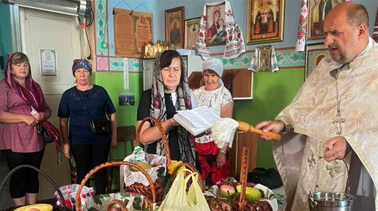 Яблучний Спас у Слов'янці: святкове богослужіння в храмі Святого мученика Іоана Воїна