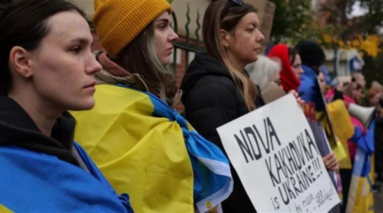 Новокаховці у Ґданську долучились до акції підтримки України