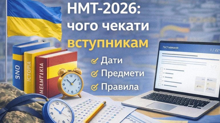 Чотири предмети й один день: що зміниться для абітурієнтів на НМТ-2026
