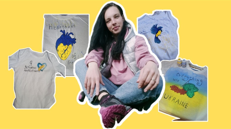 Як хобі допомогло вибратись з депресії: історія переселенки Марії з Харкова, яка малює на одязі