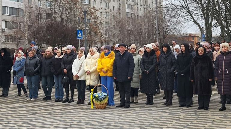 Наша сила в єдності та згуртованості: мітинг у Південноукраїнську. Фоторепортаж