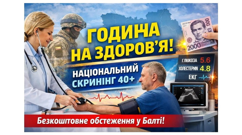 Година на здоров’я: як у Балті проходить національний скринінг для людей 40+