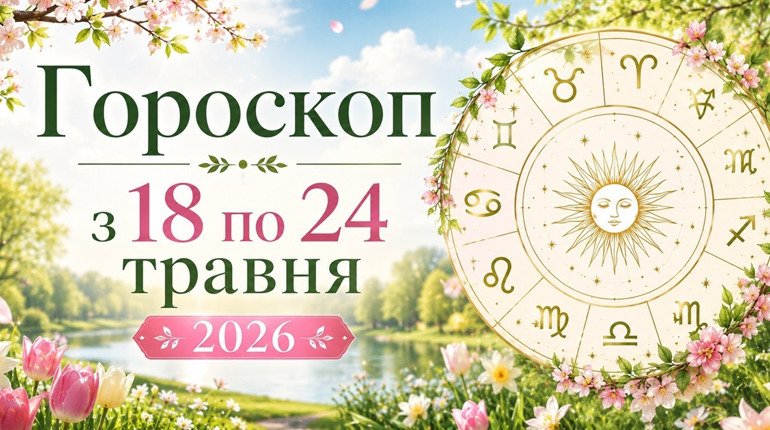 Гороскоп на тиждень з 18 по 24 травня 2026 року для всіх знаків зодіаку