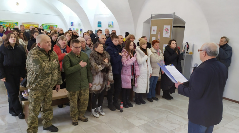 В Умані відбувся патріотичний захід до Дня Соборності України