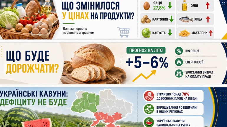 Ціни на продукти в Україні: що подешевшало, що дорожчає і чого чекати найближчим часом