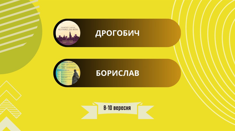Два Дні міста і довгоочікувана екскурсія: куди піти у Дрогобичі та Бориславі 8-10 вересня