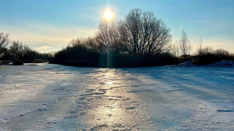 Хто залишив сліди на снігу: у нацпарку розкрили таємниці озера Стоячий Турунчук