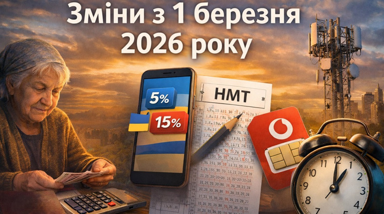 Зміни з 1 березня 2026 року: що важливо знати українцям