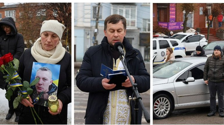 24 лютого у Жмеринці на Алеї Героїв відбулась молитва за всіма, чиє життя обірвала росія