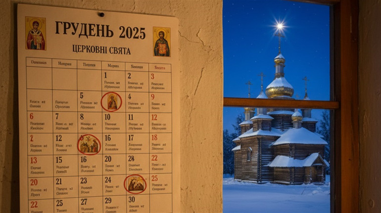 Головні церковні свята у грудні 2025: насичений місяць духовних урочистостей та Різдва Христового