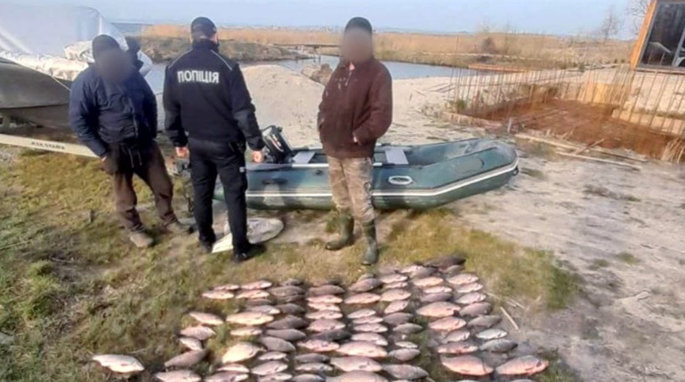 Риба вартістю в понад 170 тис гривень: у Циблях на Переяславщині водна поліція виявила браконьєрів