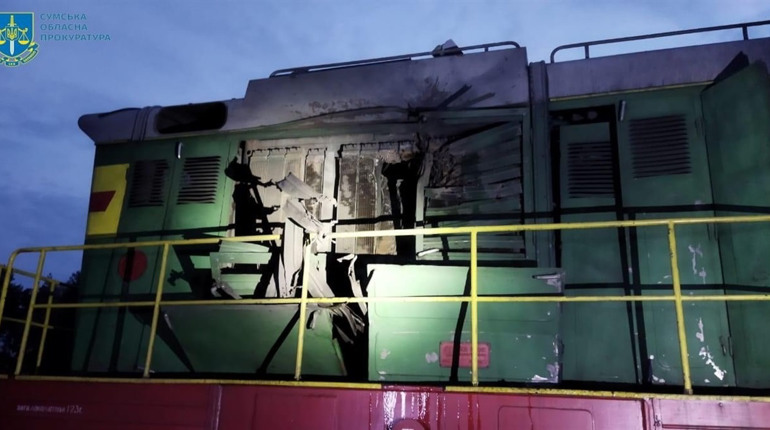 Ворога атакував локомотив поїзда на Сумщині: травмований помічник машиніста