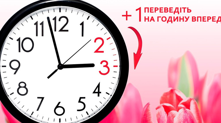 Україна переходить на літній час