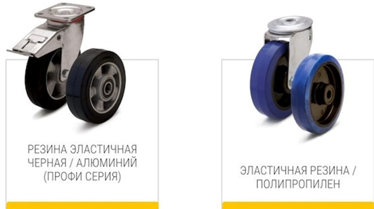 Классификация колес для промышленных тележек и особенности их использования