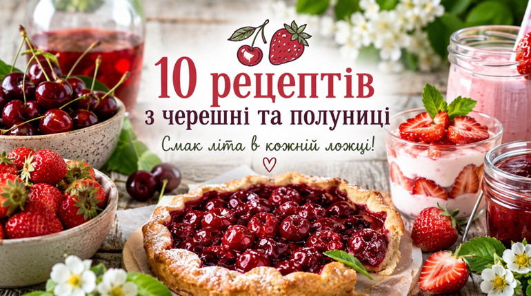 Що приготувати з полуниці та черешні: ТОП-10 рецептів