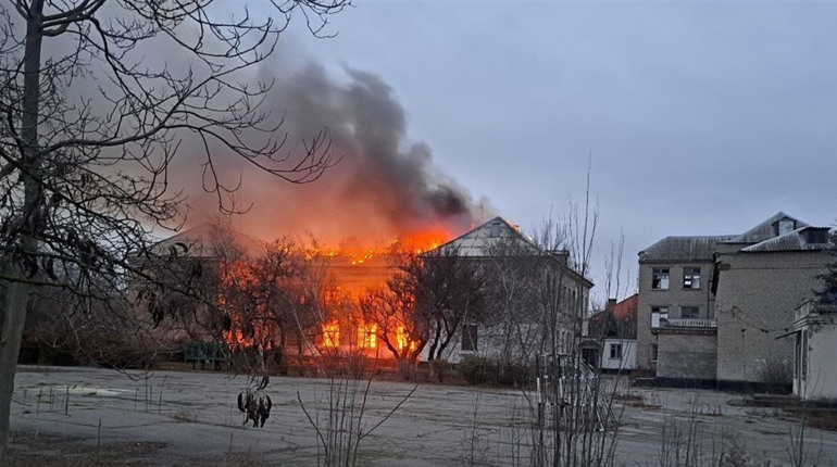 Школа вигоріла дотла: подробиці пожежі в Новій Каховці