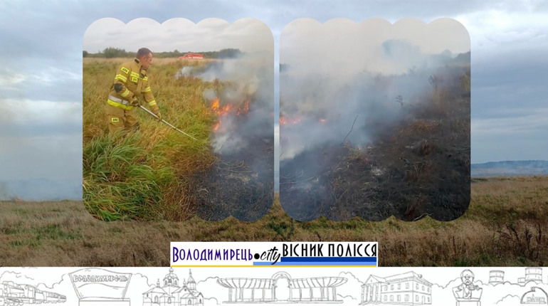 В прикордонних селах Локницької громади горять сухостої