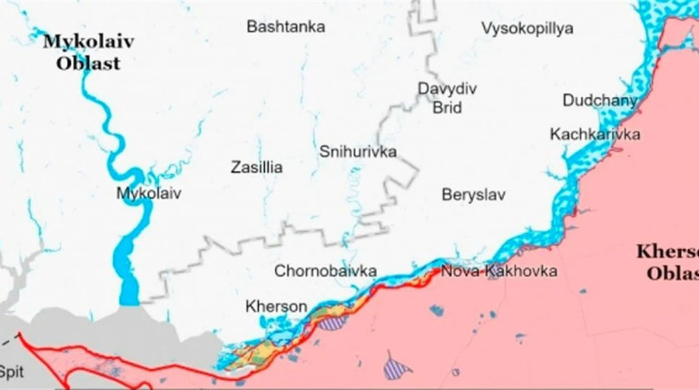 ЗСУ перерізали дорогу Олешки — Нова Каховка