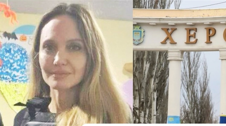 Актриса Анджеліна Джолі відвідала пологовий будинок і дитячу лікарню в Херсоні