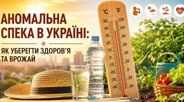 Аномальна спека в Україні: як уберегти здоров'я та врожай