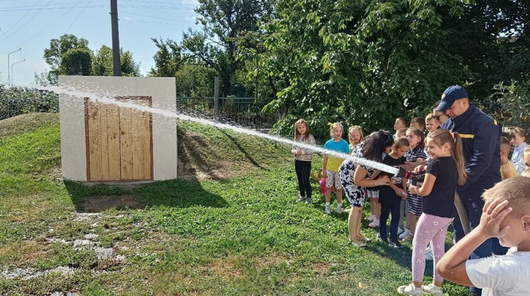 У гостях в ДСНС переяславські учні дізнавалися про пожежно-рятувальну справу