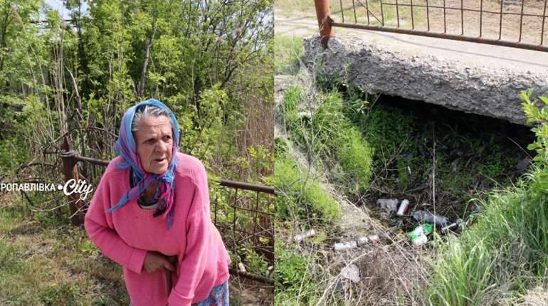 Вода стоїть, бо їй текти нікуди: жителька Петропавлівки про багаторічну проблему дренажу