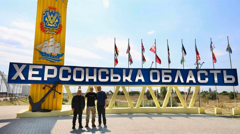 Львівський міський голова Андрій Садовий відвідав Херсонщину та зустрівся з воїнами