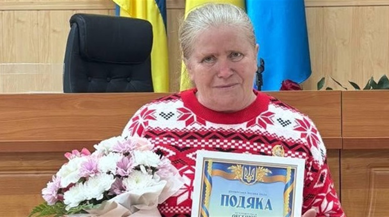 Почесне звання "Мати-героїня" отримала Любов Оксенюк з села Пелагеївки