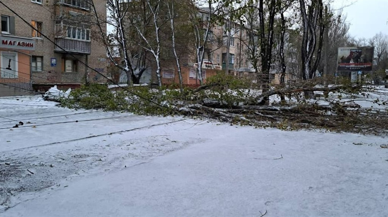 Негода на Херсонщині: знеструмлені населені пункти та обмеження руху на дорогах