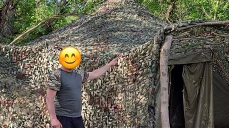 Шосткинці виготовили гігантську маскувальну сітку