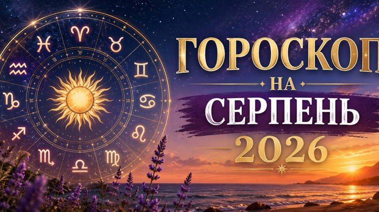Гороскоп на серпень 2026 для всіх знаків зодіаку: фінанси, здоров'я, кохання