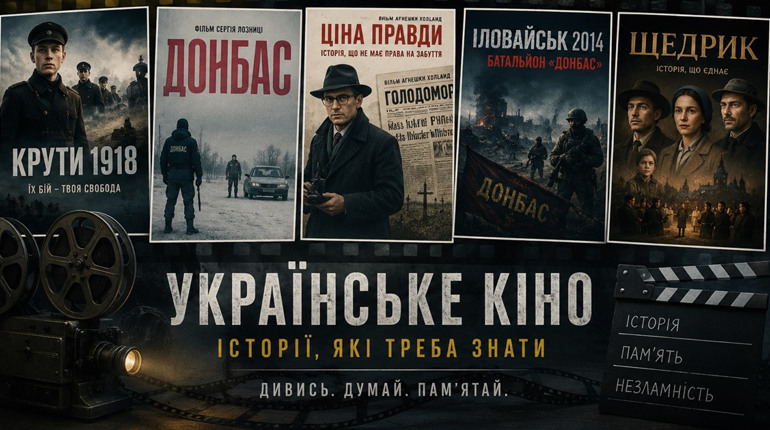 Українські фільми, за якими можна вчити історію України