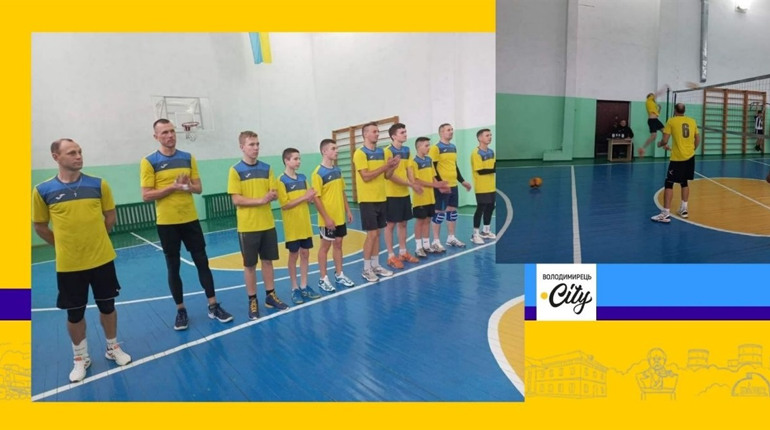 Чоловіча команда Полицької громади брали участь у чемпіонату Сарненського району з волейболу