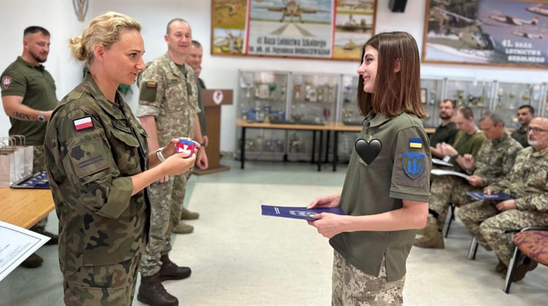 Дівчина з позивним «Степан» пройшла штабні навчання в Польщі