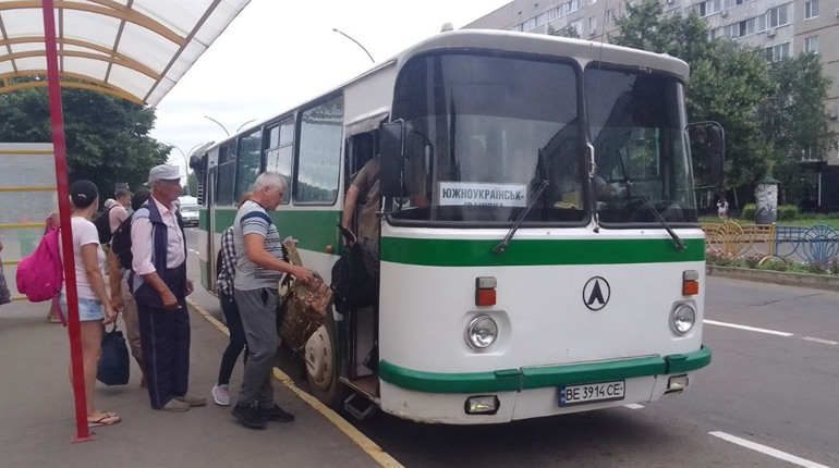 Новий графік автобусних перевезень між Южноукраїнськом та Іванівкою