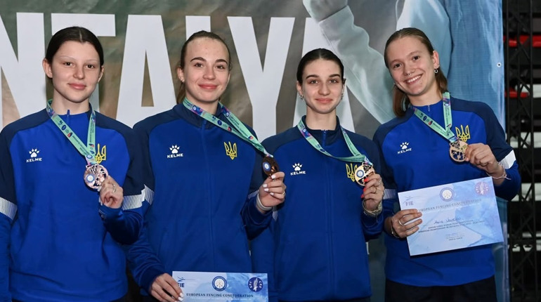 Нетішинка Майя Величко стала бронзовою призеркою юніорського чемпіонату Європи з фехтування