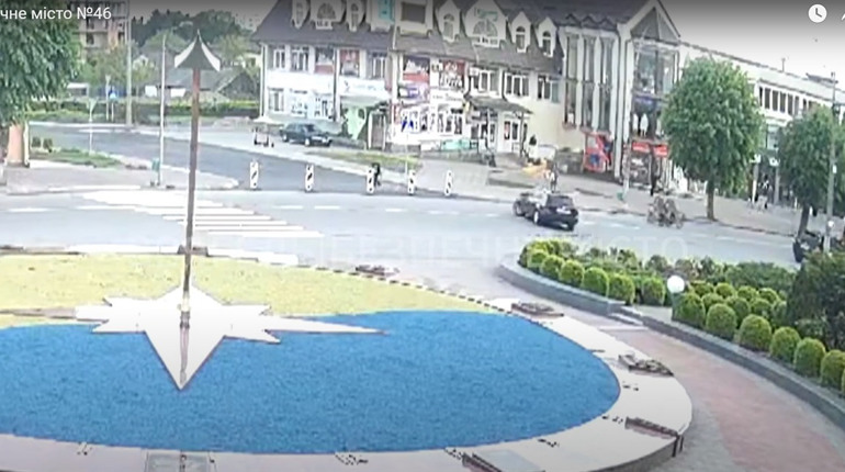 У Звягелі показали відео ДТП з потерпілим: "Безпечне місто"