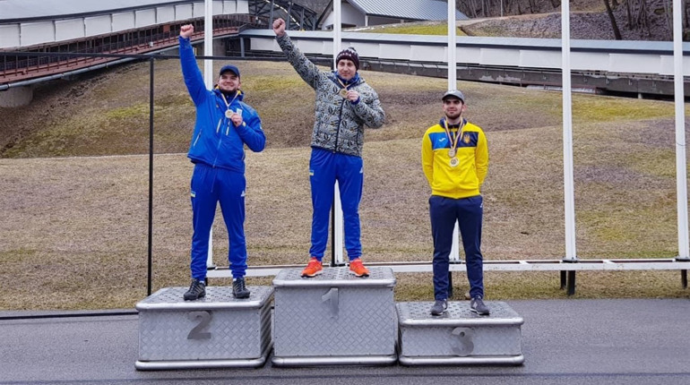 Кременчани Андрій Мандзій та Юліана Туницька - переможці Чемпіонату України з санного спорту 