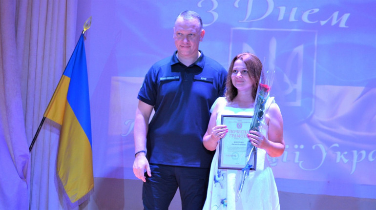 У Біляївці відбулась церемонія нагородження мешканців Одеського району до Дня Конституції